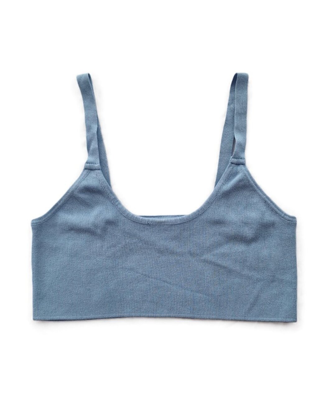 Philosophy Republic Knit Bralette M Light Blue Y2K Balletcore Crop Top